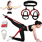 Airmoon Butt Lift Workout Band Kit, Booty Band Set to Lift Glutes Muscles, Booty Belt System for Glutes Muscle Workout. Includes Adjustable Waist Belt, Pull Rope, Butt Ruler, Carry Bag and a Exercise