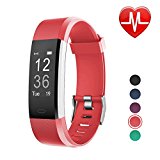 LETSCOM Fitness Tracker HR, Activity Tracker Watch with Heart Rate Monitor, Waterproof Smart Band with Step Counter, Calorie Counter, Pedometer Watch for Kids Women and Men, Android & iOS