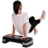 Keland (US Stock) Step Aerobics Platform,Exercise Step Stool Home Step Aerobics Equipment Adjustable Exercise Step Platform