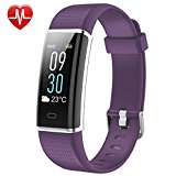 Willful Fitness Tracker Color Screen, Activity Tracker Fitness Watch Heart Rate Monitor Pedometer Watch IP68 Waterproof with Sleep Monitor Step Counter Multi-sport Mode for Women Men Kid (Purple)