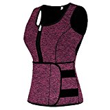 Mpeter Sweat Vest for Women, Slimming Body Shaper, Weight Loss (Medium, Purple)
