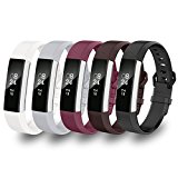 GreenInsync Bands for Alta HR Fitbit, Fitbit Alta Replacement Band Accessory Buckle Wristbands Small for Fitbit Alta/Fitbit Alta HR/Fitbit Ace Strap Bracelets W/Metal Clasps and Fasteners(5Pack)