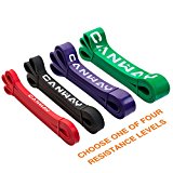 CANWAY Pull Up Assistance Bands, Heavy Duty Resistance Exercise Band – Mobility Band – Powerlifting Stretch Bands – Top Rated Elastic Workout / Exercise Pull-Up Assist Bands