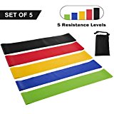 LNBEI Fitness Resistance Band set 5 Levels Elastic Latex Strength Training Athletic Rubber Loops Bands Workout Fitness Equipment