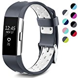 Maledan Replacement Bands for Fitbit Charge 2, Small