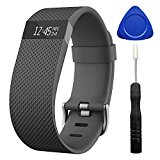 For Fitbit Charge HR, ZeroFire Replacement Accessories Strap for Fitbit Charge HR/ Charge HR/ Fitbit Charge HR Accessories/ Fitbit Charge HR 1/ Charge HR Fitbit,Small,Black