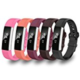 Greeninsync Fitbit Alta HR Sport Bands, Fitbit Alta Replacement Band Watch Buckle Wristbands Large for Fitbit Alta/Fitbit Alta HR/Fitbit Ace Strap Bracelets W/Same Color Clasps and Fasteners(5Pack)