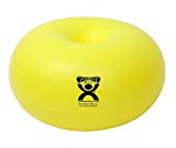 CanDo Inflatable Donut Ball, Yellow, 17.7″
