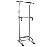 Popsport Power Tower Station 330LBS Multi-Station Power Tower Adjustable Height Dip-Station Workout Pull Up Station for Indoor Home Fitness (MK-4001A power tower)