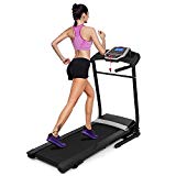 Utheing 2.25HP Electric Treadmill 110V Folding Running Machine, Motorized Power Running Fitness Jogging Treadmill Home Gym Fitness Exercise Equipment Workout Machine