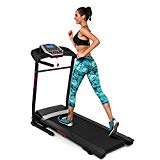 Ziema Electric Folding Treadmill, Manual Incline Motorized Running Machine (Black)