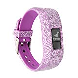 BeneStellar 12 Colors Garmin Vivofit JR/Vivofit JR. 2 Bands With Secure Watch Clasp, Silicone Replacement Bands for Garmin Vivofit JR （for Kids） (1-Pack Purple Cloud)