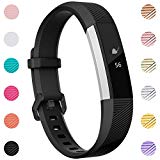 Maledan For Fitbit Alta/Alta HR Bands and Fitbit Ace Bands, Replacement Accessories Wristbands for Fitbit Alta HR/Alta/Ace, Black Large