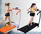 Goplus New Folding Electric Treadmill Portable Sports Fitness Home Workout (Orange)