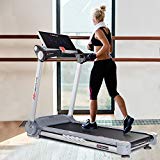 Goplus 2.05HP Folding Electric Treadmill Portable Jogging Running Fitness Machine for Home and Gym Heavy Duty Incline Treadmill W/LCD Display and Shock-Absorption System