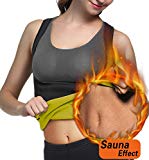 Tooklanet Women’s Slimming Body Shapers Tank Top Tummy Fat Burner Hot Thermo Sauna Vest for Weight Loss Yellow XXXL By