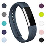 iGK For Fitbit Alta Bands and Fitbit Alta HR Bands, Newest Adjustable Sport Strap Replacement Bands for Fitbit Alta and Fitbit Alta HR Smartwatch Fitness Wristbands with Metal Clasp Slate Small
