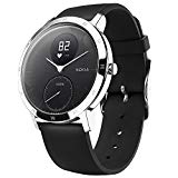 Nokia | Steel HR Hybrid Smartwatch – Activity Tracker, Heart Rate Monitor, Sleep Monitor, Water Resistant Smart Watch – Black Silicone Band (Silver/Black, 36mm)