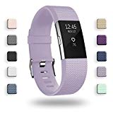 POY For Fitbit Charge 2 Bands, Classic & Special Edition Replacement bands for Fitbit Charge 2, Lavender Large