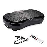 iDeer Vibration Machine Fitness Vibration Plates,Whole Body Vibration Platform with Remote Control & Resistance Bands,Anti-Slip Fit Massage Workout Trainer Max User Weight 330lbs (Black AUS09001)