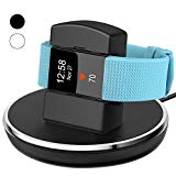 For Fitbit Charge 2 Charger, EPULY for Fitbit Charge 2 Accessories Charging replacement Stand Dock Station Holder Cradle with 3 feet Charging USB Cable for Fitbit Charge 2 Smart watch Black