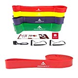 AdoreFit Resistance Exercise Loop Band,Optional Door Anchor & Handle – Assist Power Bands for Pull Up,Fitness,Home Gym,CrossFit,Power Lifting,Pilates, Stretch,Yoga,Strength Training Workout