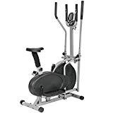 BestMassage Elliptical Trainer Elliptical Machine Exercise Bike 2 IN 1 Cross Cardio Trainer Exercise Elliptical Fitness Adjustable Resistance Workout Home Equipment