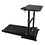 Akonza Electric Standing Walking Treadmill Desk Workstation w/Tabletop Adjustable Height for Home & Office w/Cup Holder