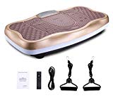 TODO Vibration Platform Power Plate Wholebody Massager- Remote Control/Bluetooth Music/USB Connection/Adjustable Speed (Gold-Wave)