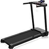 Merax JK103A Folding Treadmill Exercise Machine for Home Motorized Electric Running Machine with wheels (Black)