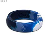 QALO Women’s Classic Silicone Ring, Arctic Camo, Size 7