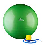 Black Mountain Products Static Strength Exercise Stability Ball with Pump, 2000 lb, Green
