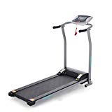 Fashine Portable Folding Mini Electric Motorized Treadmill with LED Displays, Fitness Running Machine at Home(US Stock) (Type1 Silver)