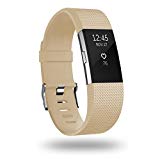 POY Compatible Fitbit Charge 2 Bands, Classic & Special Edition Replacement Bands Compatible Fitbit Charge 2, Champagne Small, 1PC