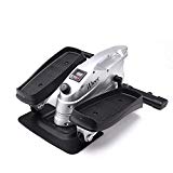 iDeer Life Under Desk&Stand Up Exercise Bike,Mini Elliptical Trainers Stepper Pedal w/Adjustable Resistance and LCD Display,Fitness Exercise Peddler for Home&Office Workout (Silver 09025)