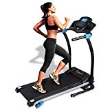 SereneLife Smart Digital Folding Treadmill – Electric Foldable exercise machine, with Downloadable Sports App for Running & Walking – Pairs to Phones, Laptops, Tablets via Bluetooth