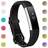 Maledan For Fitbit Alta/Alta HR Bands and Fitbit Ace Bands, Replacement Accessories Wristbands for Fitbit Alta HR/Alta/Ace, Black Small