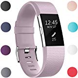 GEAK For Fitbit Charge 2 Bands, Classic Sports Replacement Bands for Fitbit Charge 2, Small Classic-Lavender