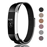 Fundro Compatible Fitbit Alta HR Alta Band, Milanese Stainless Steel Metal Replacement Band Magnetic Lock Fitbit Alta HR Alta, Women Men Small Large