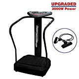 Clevr Black Pro 2000w Crazy Fit FullBody Vibe Massage Machine Platform Massage Fitness