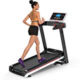 shaofu Folding Electric Treadmills for Home Gym (US STOCK) (2.0 HP – Black)