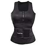 FeelinGirl Womens Latex Waist Trainer Corset for Weight Loss Body Shaper , Dark, XX-Large