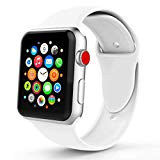 iYou Sport Band Compatible for Apple Watch Band 38MM 42MM, Soft Silicone Replacement Sport Strap Compatible for iWatch 2017 Apple Watch Series 3/2/1, Edition, Nike+, All Models More Colors Choose