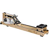 XtremepowerUS Exercise Water Rowing Machine Water Rower, Luxury Wood Frame