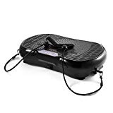 GENKI Fitness Vibration Platform Workout Machine Whole Full Body Shape Exercise Training Power Plate (Black)