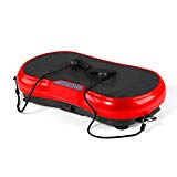 GENKI Fitness Vibration Platform Workout Machine Whole Full Body Shape Exercise Training Power Plate (Red)