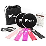 Flinn Bundle Home Workout Equipment with Booty Bands, Core Sliders and Jump Rope – Perfect for Resistance Bands Exercise, Sliders Fitness, Home Gym and Strength Training