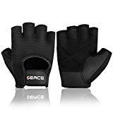 BEACE Weight Lifting Gym Gloves with Anti-Slip Leather Palm for Workout Exercise Training Fitness and Bodybuilding for Men & Women