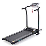 ANCHEER Folding Treadmill, Cardio Training Electric Motorized Running/Walking Machine for Home Bodybuilding (Balck) (Black.)