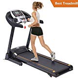 Fitness Folding Electric Support Motorized Power Jogging Treadmill Walking Running Machine Incline Trainer Equipment [US Stock] (3.0 HP – Gray)